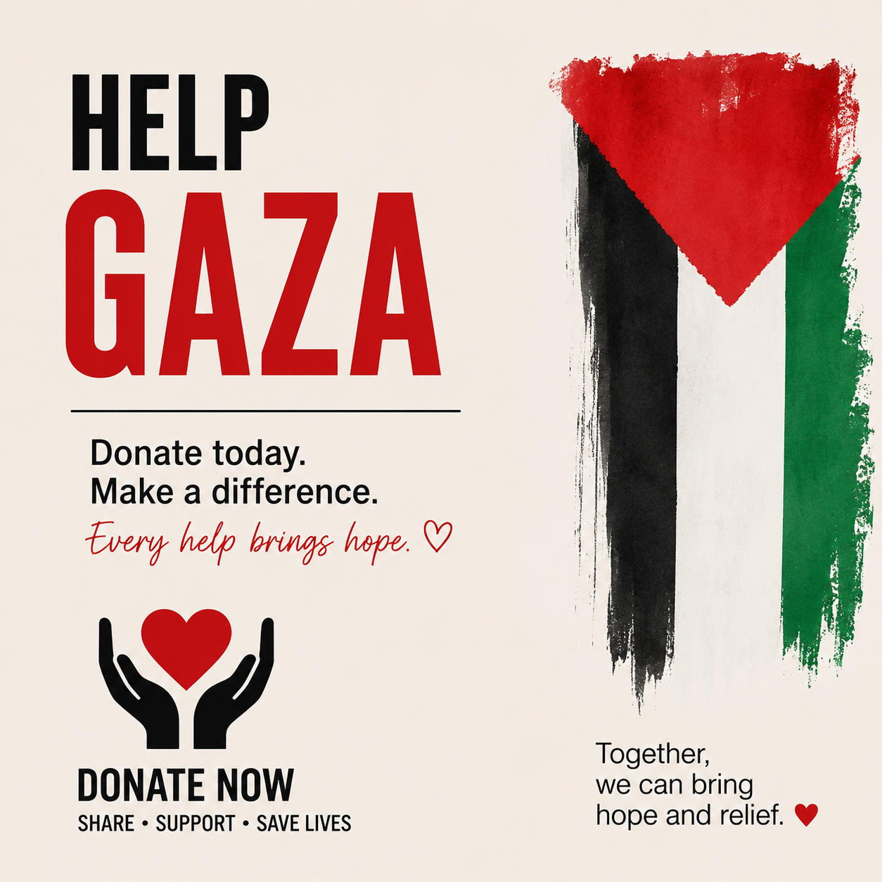 Help us in Gaza